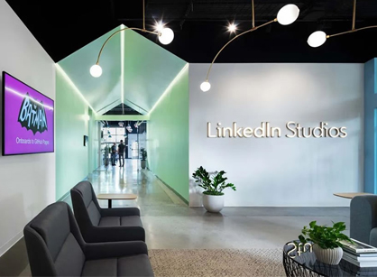 支持高度技术化的办公室装修设计空间是怎样的——LinkedIn